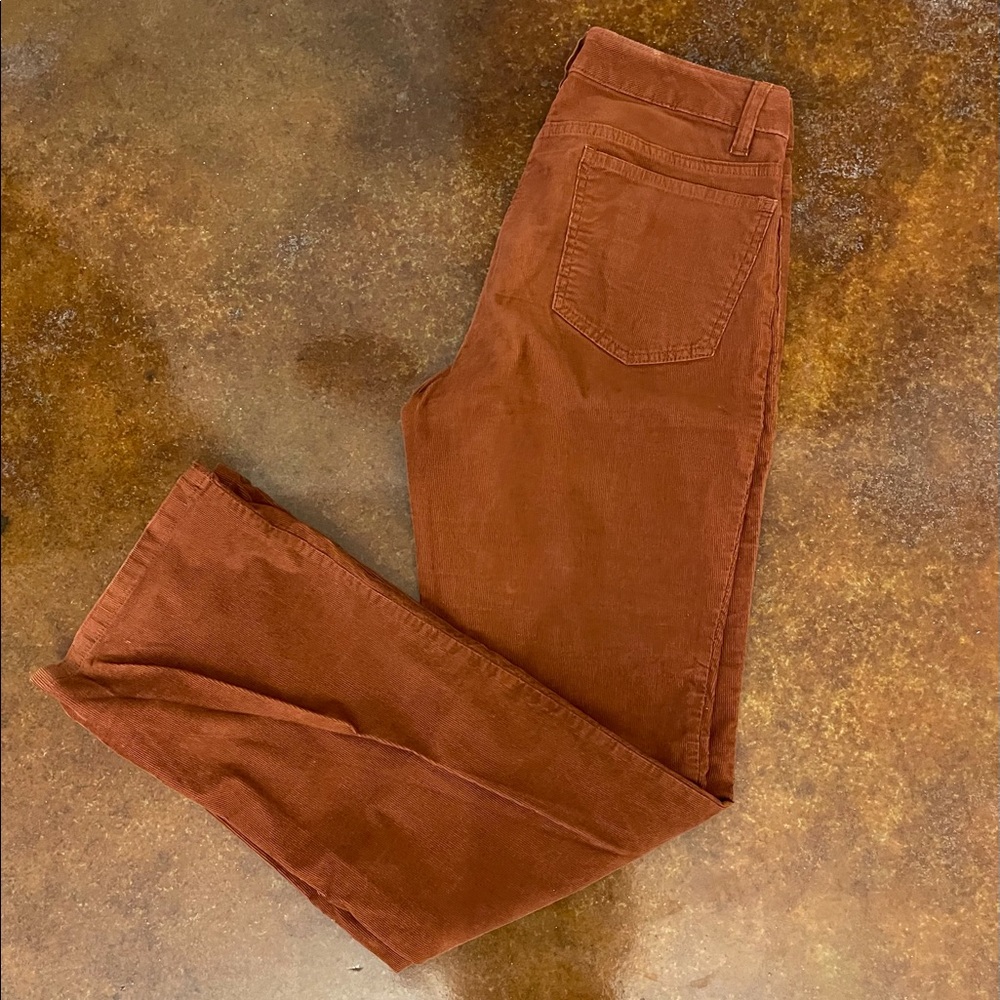 Lands End copper corduroy boot cut
